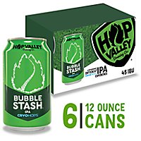Hop Valley Bubble Stash Ipa Craft Beer India Pale Ale 6.2% ABV Cans - 6-12 Fl. Oz. - Image 1