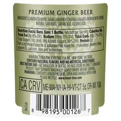 Fever-Tree Ginger Beer Premium - 4-6.8 Oz - Image 2