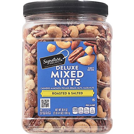 Signature SELECT Mixed Nuts Deluxe Value Size - 36.4 Oz - Image 2