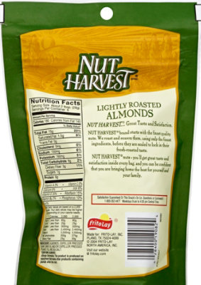 Nut Harvest Natural Almonds Lightly Roasted - 6 Oz - ACME Markets