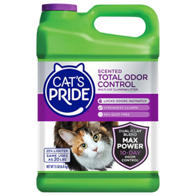 Cats Pride Cat Multi Clumping Litter Scented Total Odor Contol - 15 Lb - Image 3