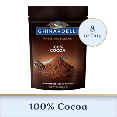 Ghirardelli Premium 100% Unsweetened Baking Cocoa - 8 Oz