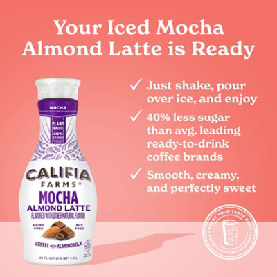 Califia Farms Mocha Cold Brew Coffee with Almond Milk - 48 Fl. Oz. - Image 5