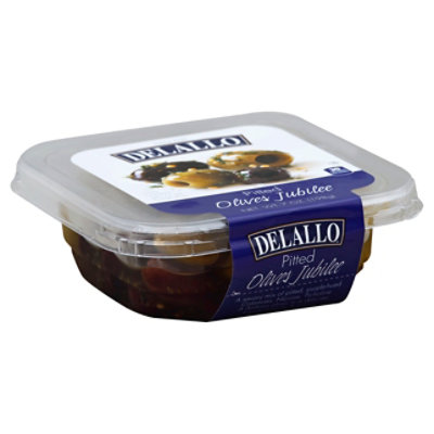 DeLallo Olives Jubilee Pitted Ready Pack - 8 Oz - Image 1