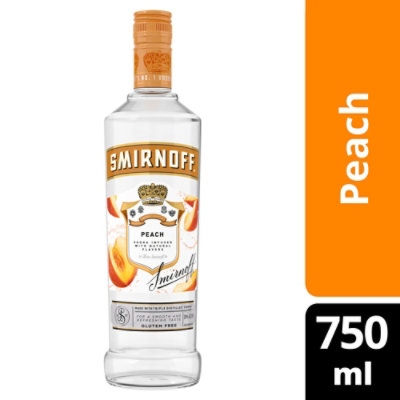 Smirnoff Vodka Infused With Natural Flavors Peach Bottle - 750 Ml - Image 1