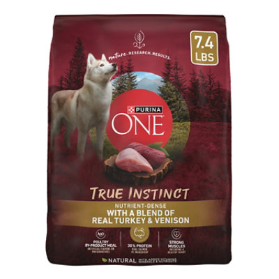 Purina ONE Dog Food Dry Smartblend Turkey & Venison - 7.4 Lb