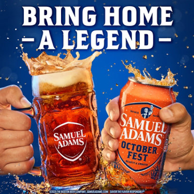 Samuel Adams Octoberfest Seasonal Beer Cans - 12-12 Fl. Oz - Image 2
