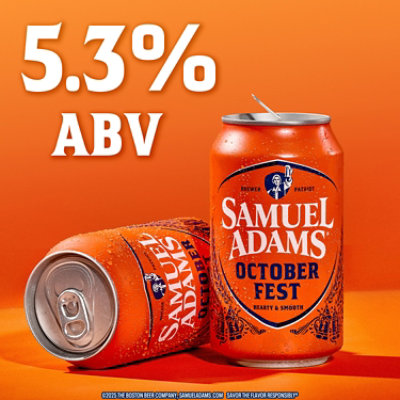 Samuel Adams Octoberfest Seasonal Beer Cans - 12-12 Fl. Oz - Image 5