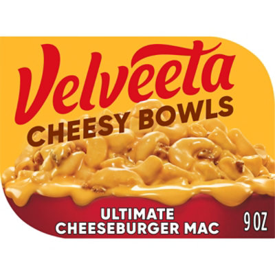 Velveeta Cheesy Bowls Ultimate Cheeseburger Mac Microwave Meal Tray - 9 Oz - Image 1