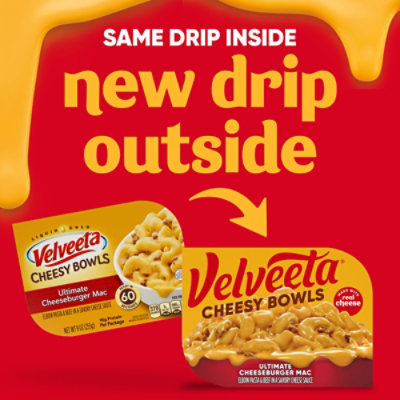 Velveeta Cheesy Bowls Ultimate Cheeseburger Mac Microwave Meal Tray - 9 Oz - Image 3