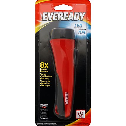 Eveready 2-AA Led Flashlight Red - Each - Image 2