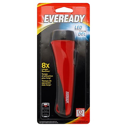 Eveready 2-AA Led Flashlight Red - Each - Image 1