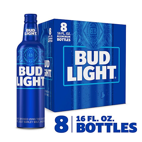 Bud Light American Lager Beer in Bottles - 8 - 16 Fl. Oz Bud Light American Lager Beer in Bottles - 8 - 16 Fl. Oz