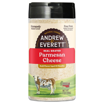 Andrew & Everett Cheese Parmesan Grated - 7 Oz - Image 3