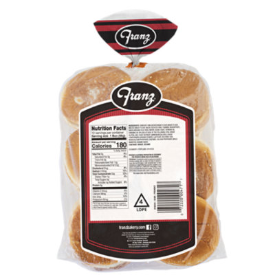 Franz Hamburger Buns 12 Count - 28 Oz - Image 2