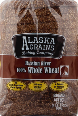 Alaska Grains Baking Co 100% Whole Wheat Bread - 24 Oz - Image 2