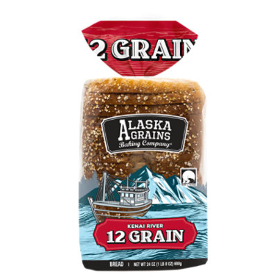 Alaska Grains Baking Co 12 Grain Bread - 24 Oz - Image 2