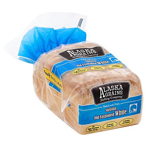 Alaska Grains Baking Co Old Fashioned White Bread - 24 Oz