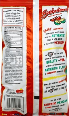 Sabritones Puffed Wheat Snacks Chile & Lime - 4.25 Oz - Image 3