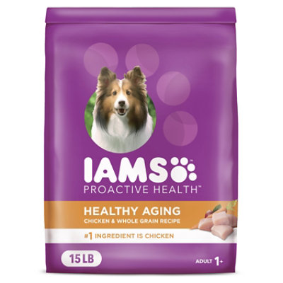 Iams Proactive Health Healthy Aging for Mature & Senior Dogs Chicken Adult Dry Dog Food - 15 Lbs - Image 1