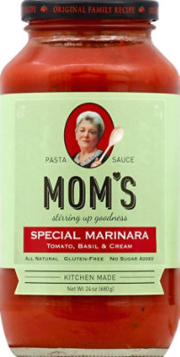 Moms Pasta Sauce Special Marinara Jar - 24 Oz - Image 2