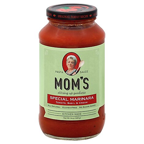 Moms Pasta Sauce Special Marinara Jar - 24 Oz