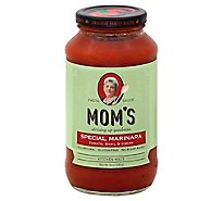 Moms Pasta Sauce Special Marinara Jar - 24 Oz