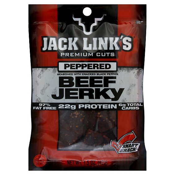 Jack Links Premium Cuts Beef Jerky Peppered - 1.5 Oz