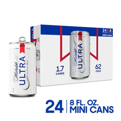 Michelob Ultra Light Beer Cans - 24-8 Fl. Oz. - Image 1