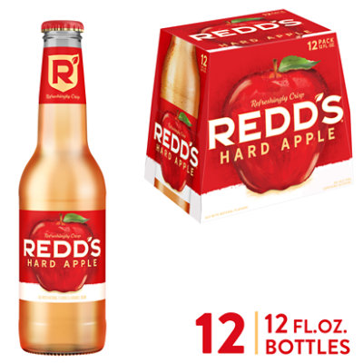 Redds Hard Apple Beer Ale 5% ABV In Bottles - 12-12 Fl. Oz.