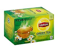 Lipton Keurig Hot Green Tea Chamomile Mint K-Cup Pods - 12 Count
