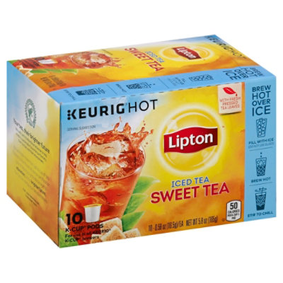 Lipton Keurig Hot Iced Tea Sweet KCup Pods 10 Count Balducci's