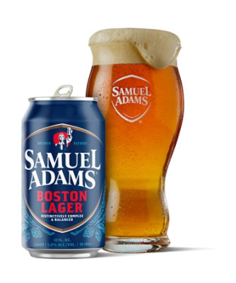 Samuel Adams Beer Boston Lager Cans - 12-12 Fl. Oz. - Image 2