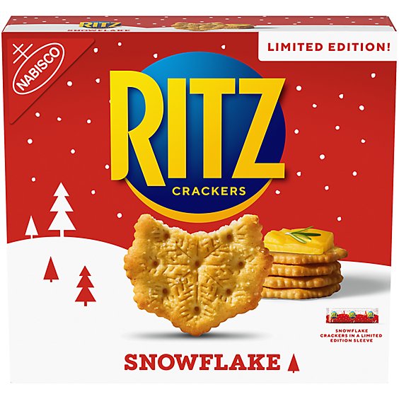 RITZ Limited Edition Holiday Snowflake Crackers - 13.7 Oz