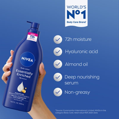 NIVEA Body Lotion Essentially Enriched - 16.9 Fl. Oz. - Image 3