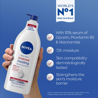 NIVEA Body Lotion Intense Healing - 16.9 Fl. Oz. - Image 3