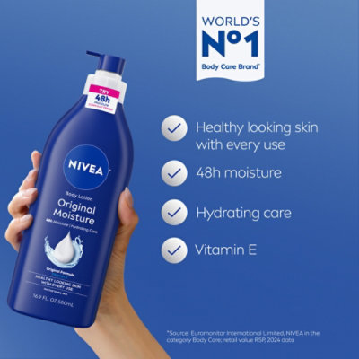 NIVEA Body Lotion Daily Moisture Original - 16.9 Fl. Oz. - Image 3