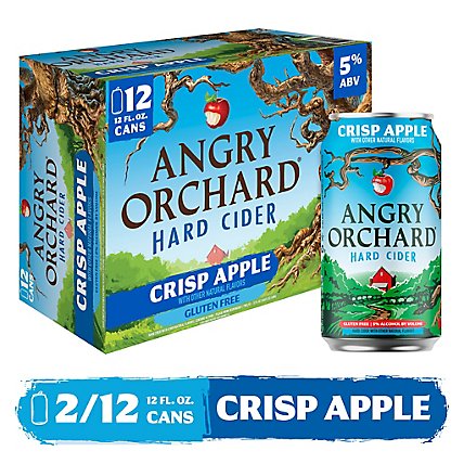 Angry Orchard Hard Cider Crisp Apple Cans - 12-12 Fl. Oz. - Image 2