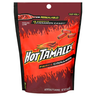 Hot Tamales Fierce Cinnamon Chewy Candy Stand Up Bag - 10 Oz - Image 2