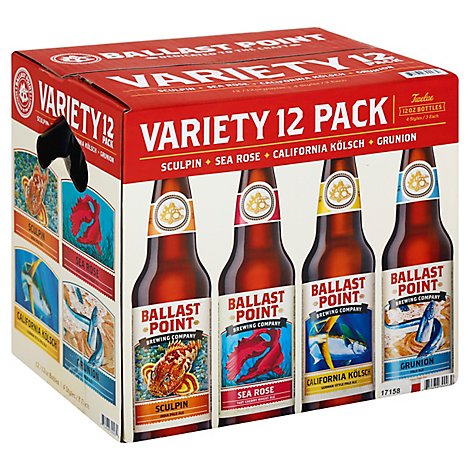 Ballast Point Variety Pack Botle - 12 Fl. Oz.