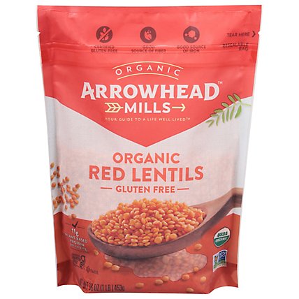 Arrowhead Mills Organic Lentils Red - 16 Oz - Image 3