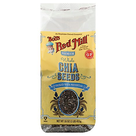 Bobs Red Mill Seeds Chia High In Fiber - 16 Oz