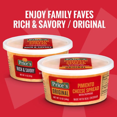Price's Original Pimiento Cheese Spread - 12 Oz - Image 4