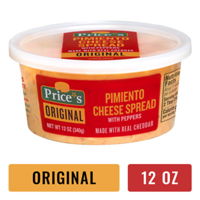 Price's Original Pimiento Cheese Spread - 12 Oz - Image 1