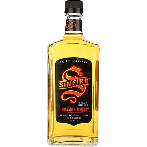 Sinfire Cinnamon Whiskey 70 Proof - 750 Ml