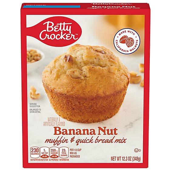 Betty Crocker Muffin & Quick Bread Mix Banana Nut - 12.3 Oz