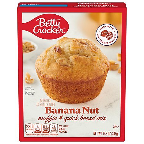Betty Crocker Muffin & Quick Bread Mix Banana Nut - 12.3 Oz