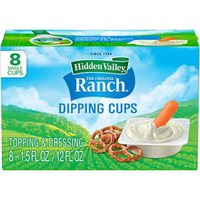 Hidden Valley Original Ranch Salad Dressing To Go Cups - 8-1.5 Oz - Image 1