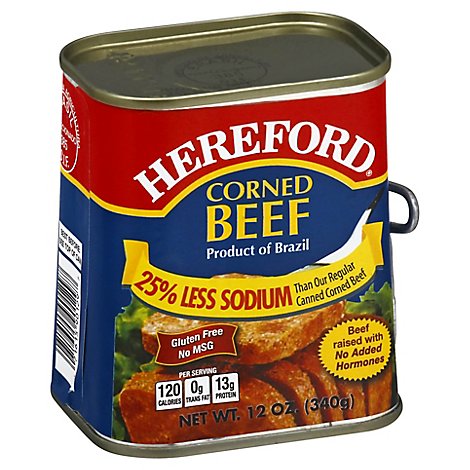 Hereford Corned Beef 25% Less Sodium - 12 Oz