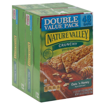 Nature Valley Granola Bars Crunchy Oats n Honey Double Value Pack - 2-17.8 Oz